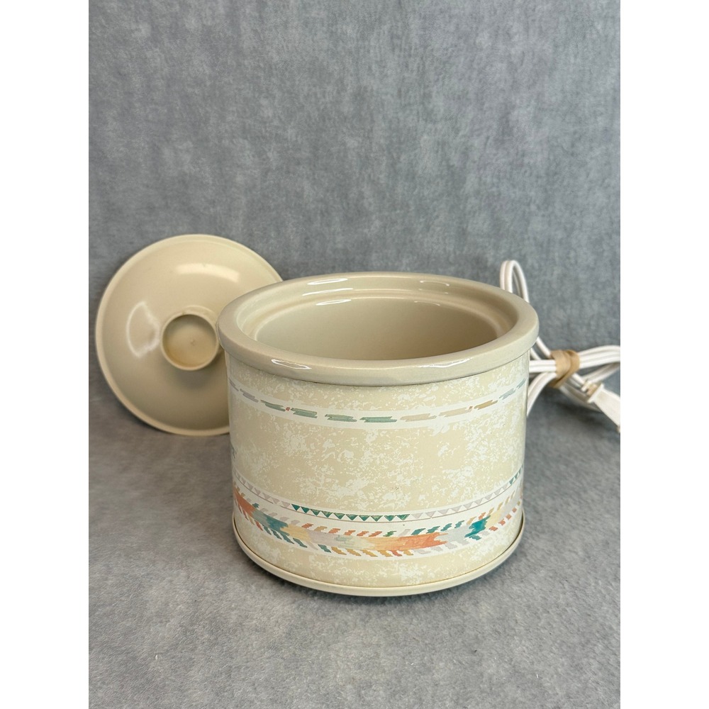 Rival Little‎ Dipper Electric Stoneware Server Southwestern Pattern Cream 16oz - Picture 3 of 8